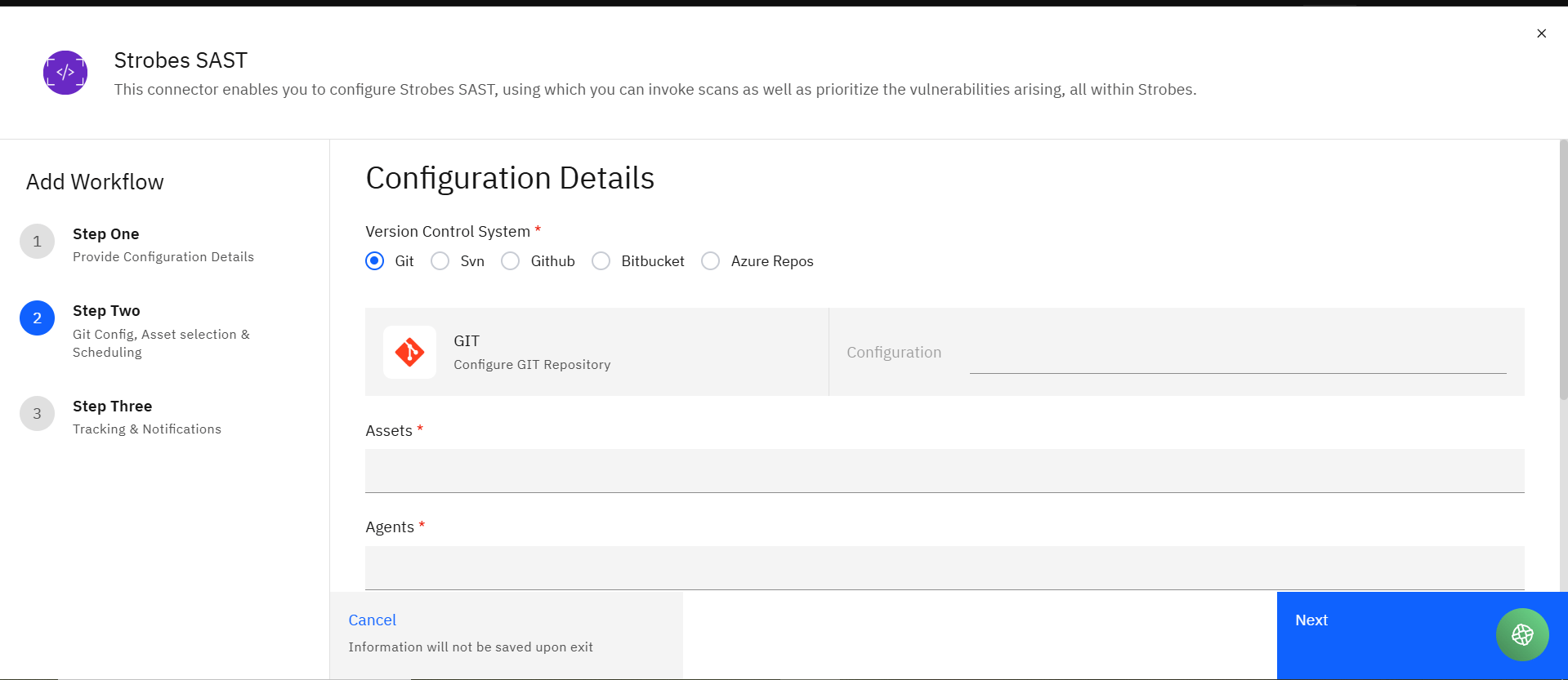 Configuring Strobes SAST: Use Git Configuration in Strobes SAST (screenshot 7)
