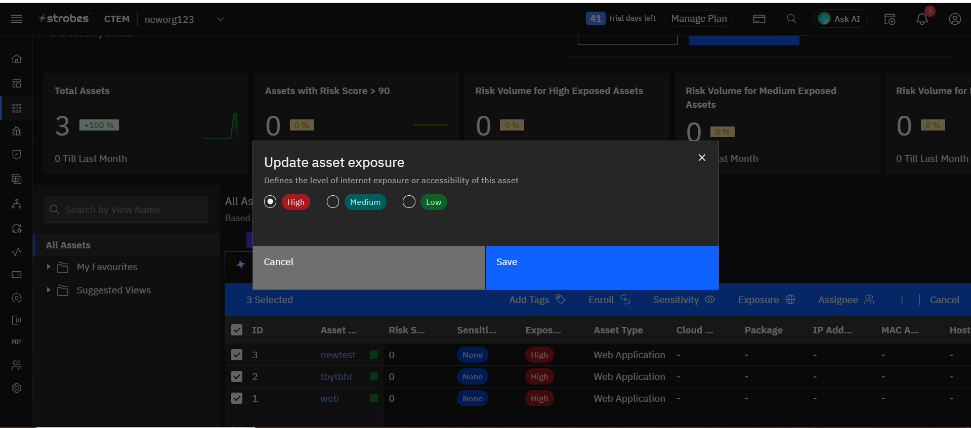 Asset bulk actions: Asset Exposure Bulk Action (screenshot 6)