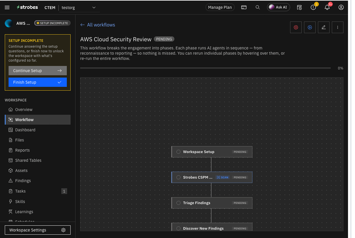 Strobes AI Governance and Autonomy Controls: Command (Deterministic) (screenshot 1)