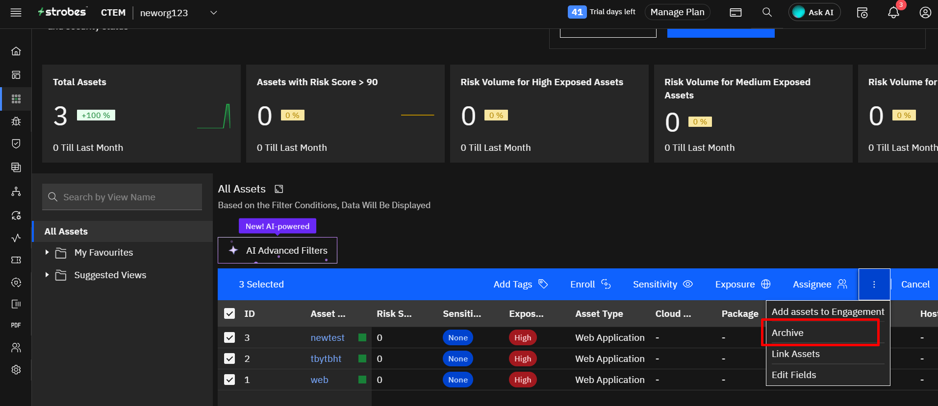 Asset bulk actions: Archive Assets Bulk Action (screenshot 9)