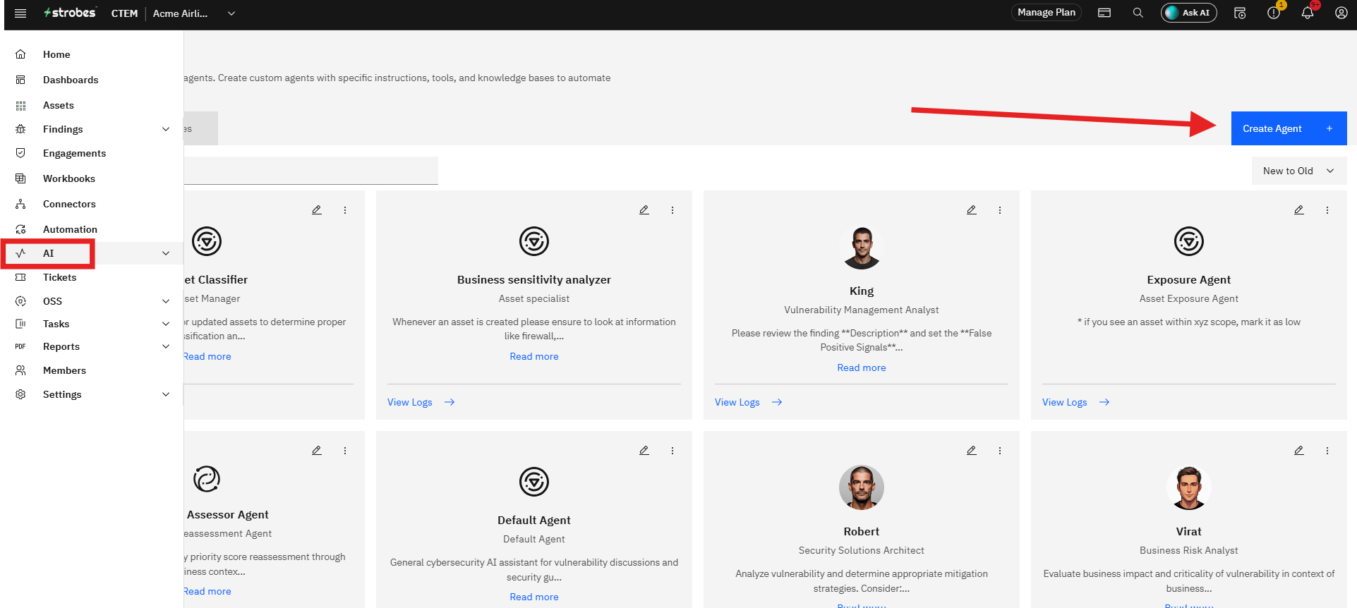 Configuring Strobes AI for Automated Vulnerability Management (screenshot 1)
