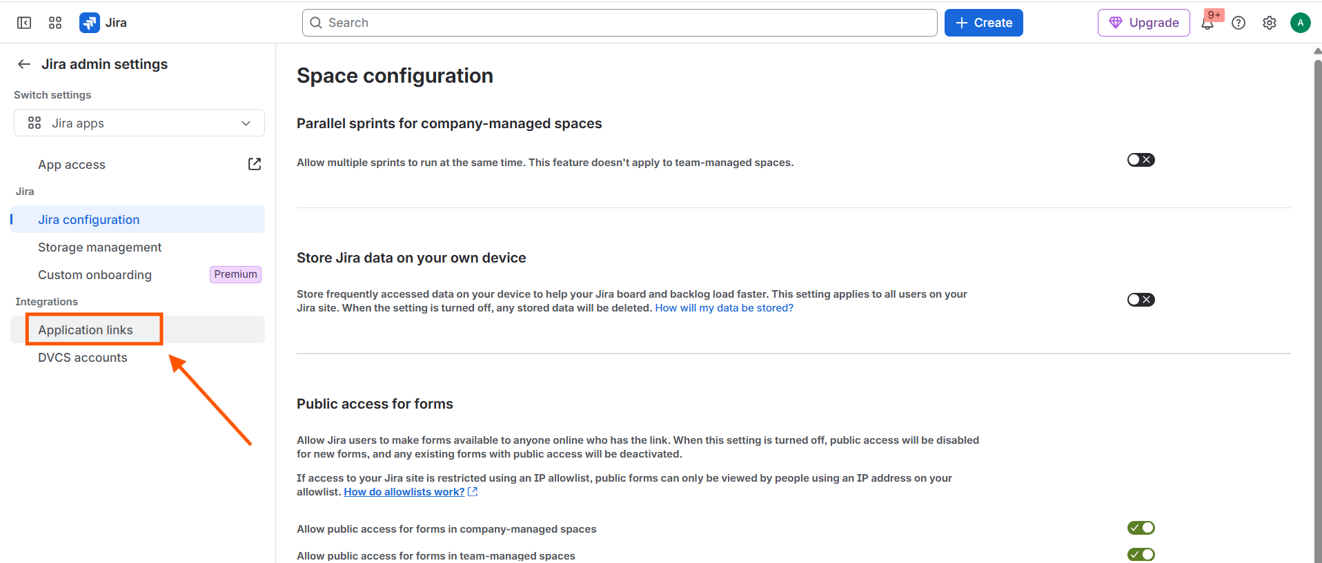 Configuring the Jira integration (OAuth 1.0): Step 4 — Log In to Jira as an Administrator (screenshot 5)