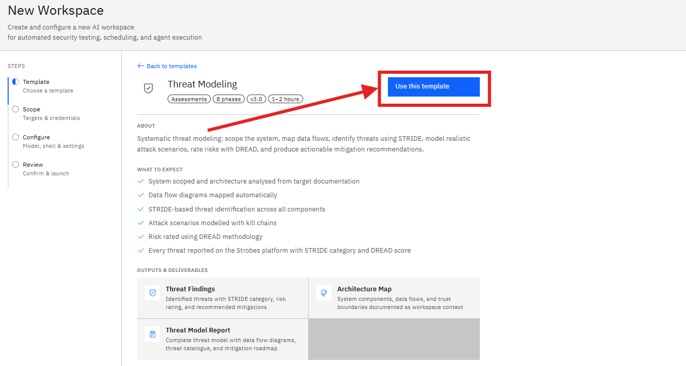 Threat Modeling Template: Outputs & Deliverables (screenshot 5)