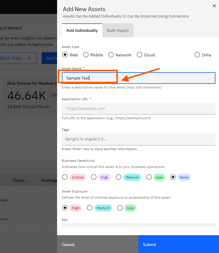 Understanding and Managing Assets in Strobes: Step 8 — Click the Asset Name Field and Enter a Name (screenshot 8)