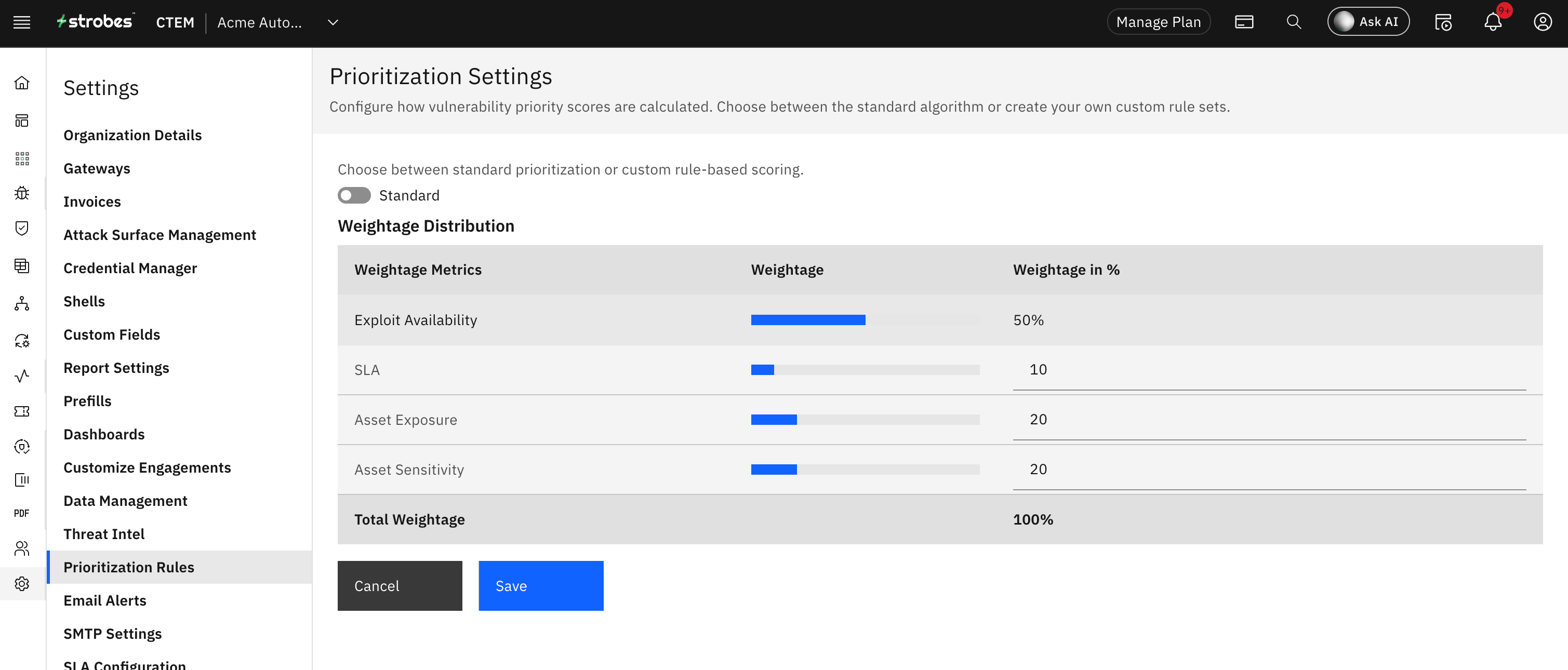 Prioritization Rules (screenshot 1)