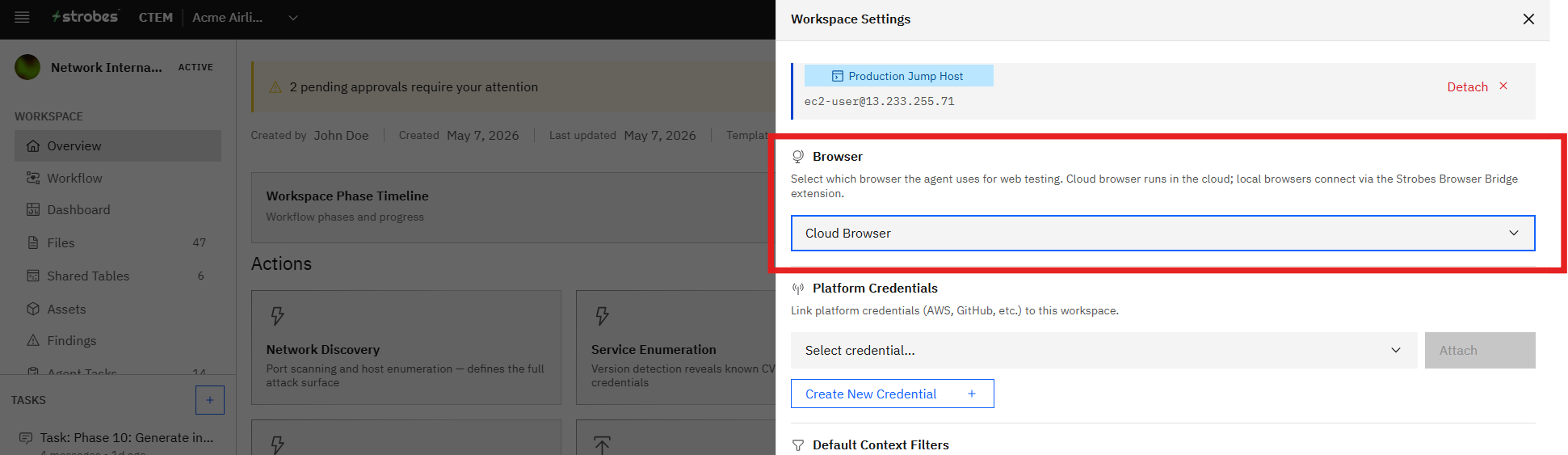 Choosing a browser (screenshot 1)