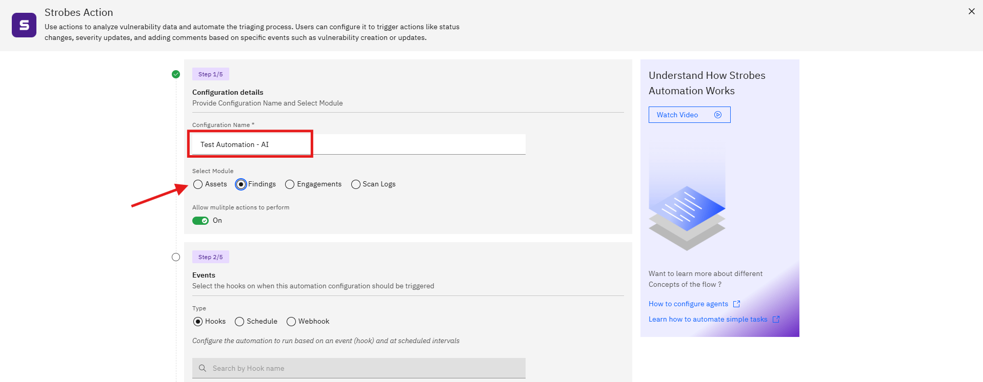 Launching an AI agent task: Step 1: Configuration Details (Step 1 of 5) (screenshot 4)