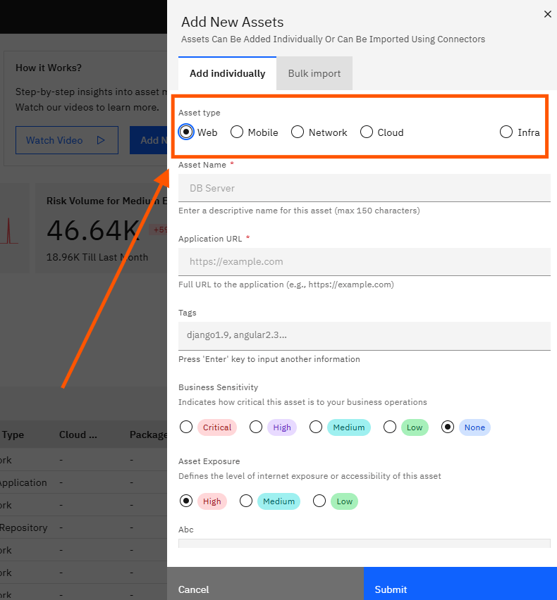 Understanding and Managing Assets in Strobes: Step 7 — Select the Asset Type (screenshot 7)
