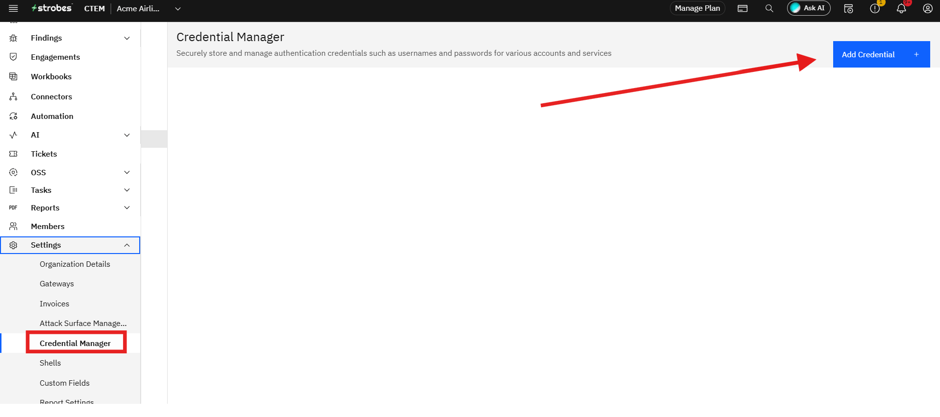What is a workspace?: Credentials (screenshot 2)