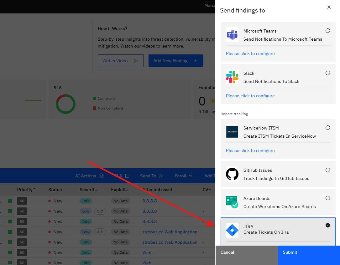Configuring the Jira Integration in Strobes OAuth 2.0: Step 25 — Select the Configuration (screenshot 25)