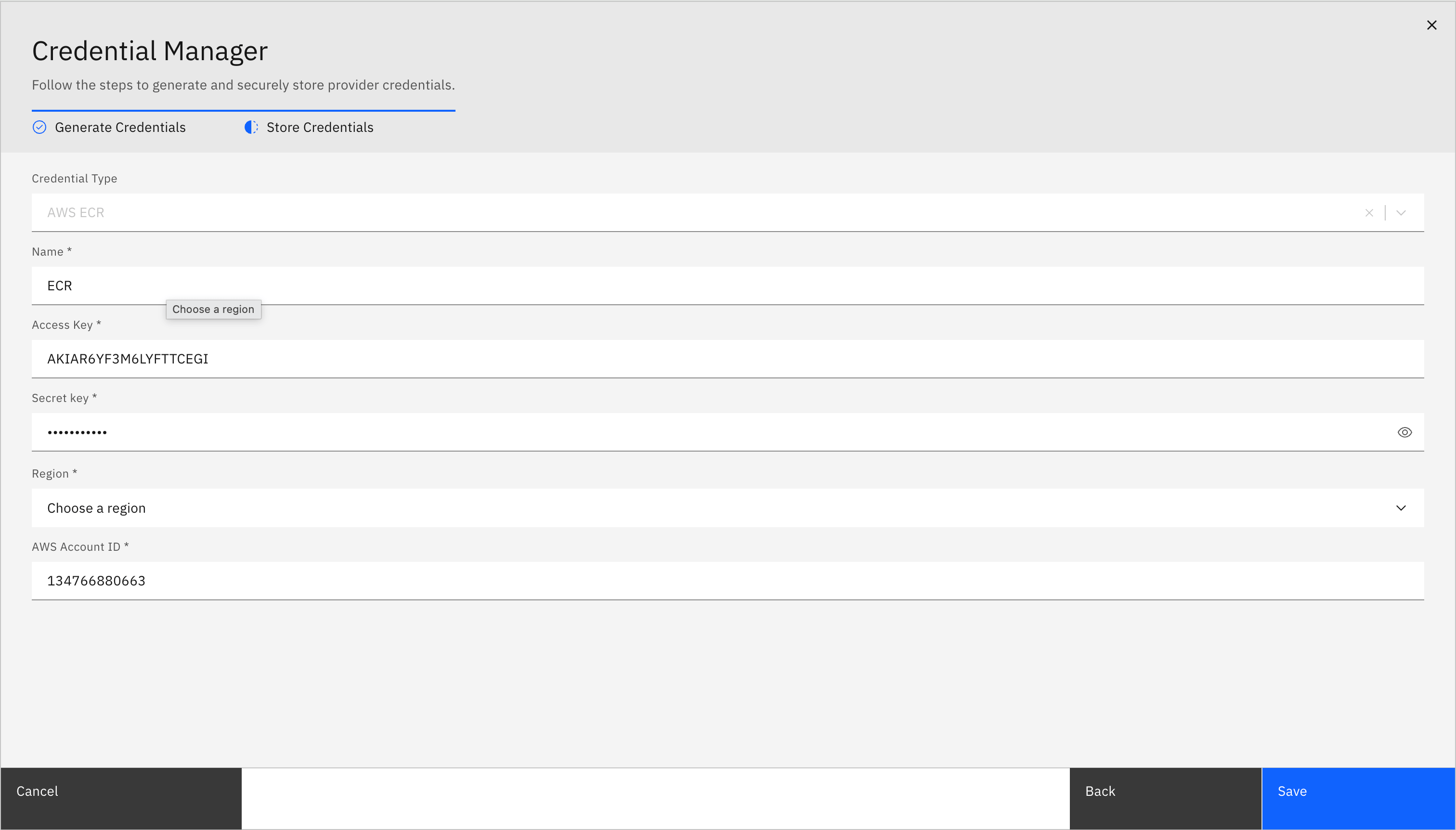 Container scanning workflow: Configuring ECR Credential Manager (screenshot 12)