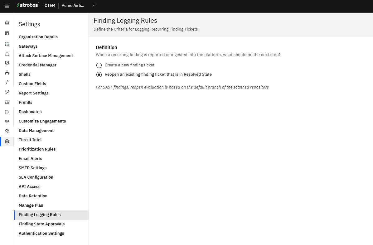Recurring Vulnerability Logging Rules: How to Configure (screenshot 1)