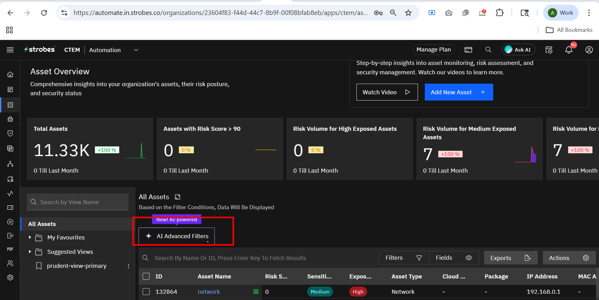 Asset Views: Creating Asset Views (screenshot 1)