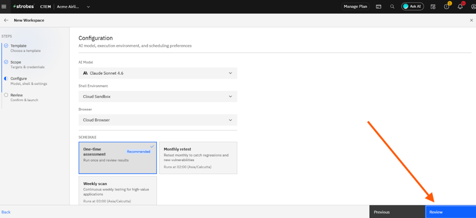 Initiating an AI Pentest (screenshot 5)