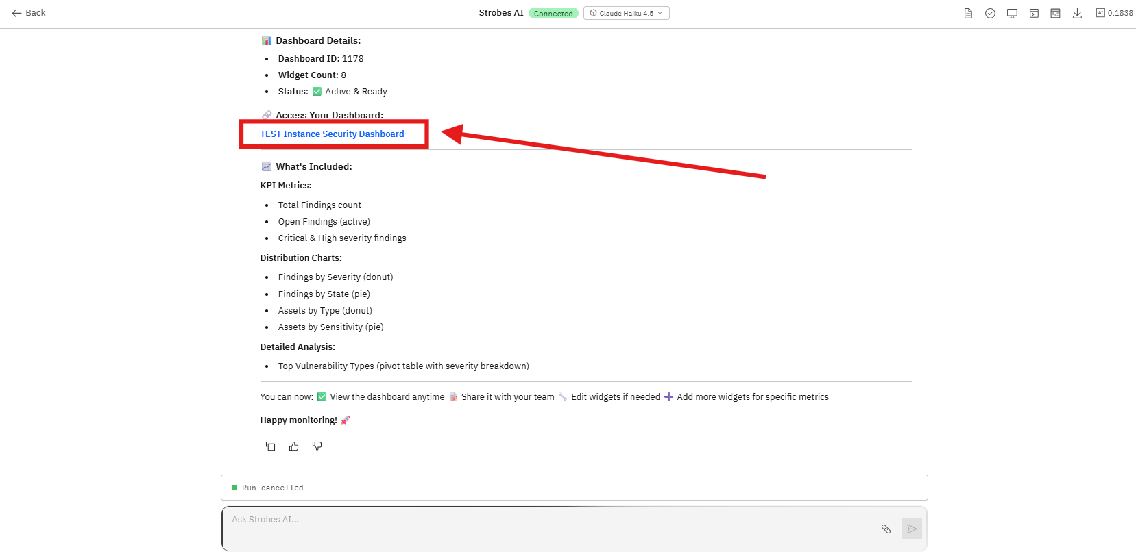 Creating a Dashboard with AI: Step 9 — View the Completed Dashboard (screenshot 10)