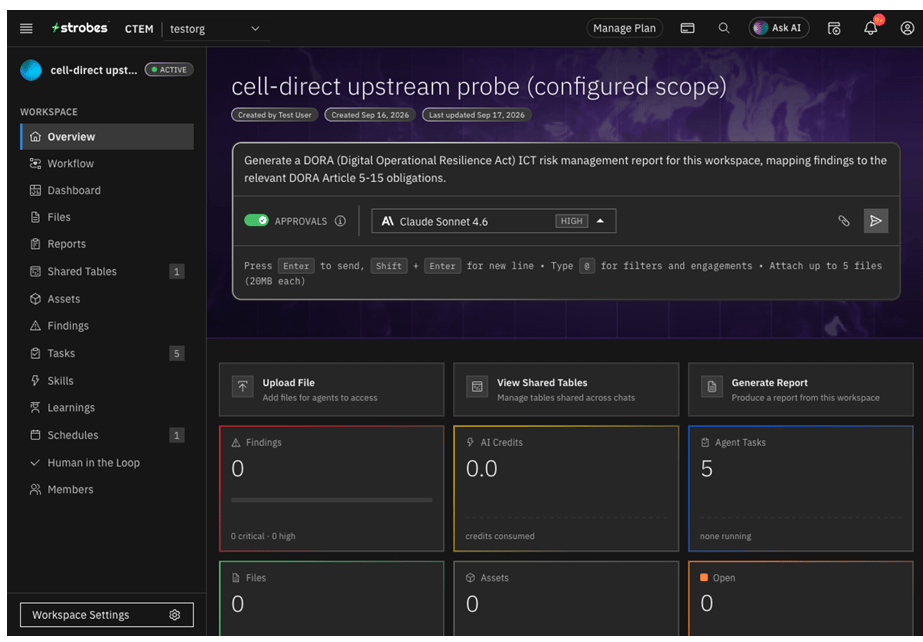 Compliance and Framework Reporting in Strobes AI Penetration Testing: Example Request (screenshot 2)
