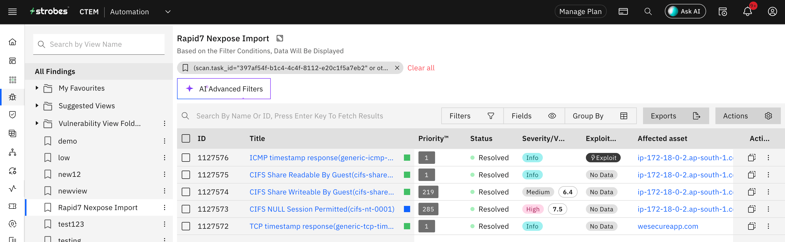 Smart Close when importing reports: Enabling Smart Auto-Closure while Importing Reports: (screenshot 3)