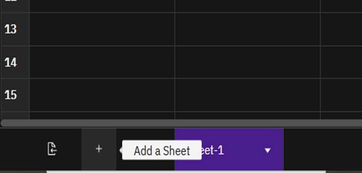 Workbooks: 1) Add a Sheet (screenshot 7)