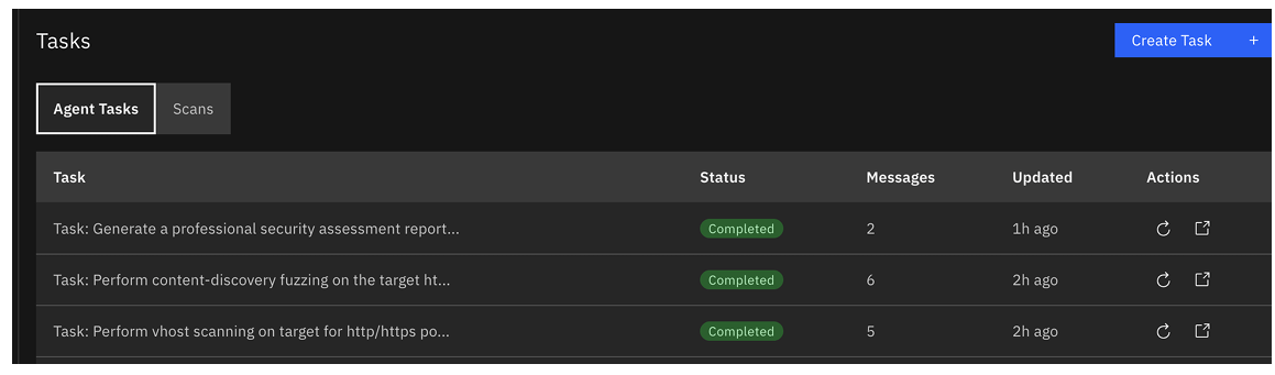 Strobes AI Governance and Autonomy Controls: Agent Tasks (screenshot 2)