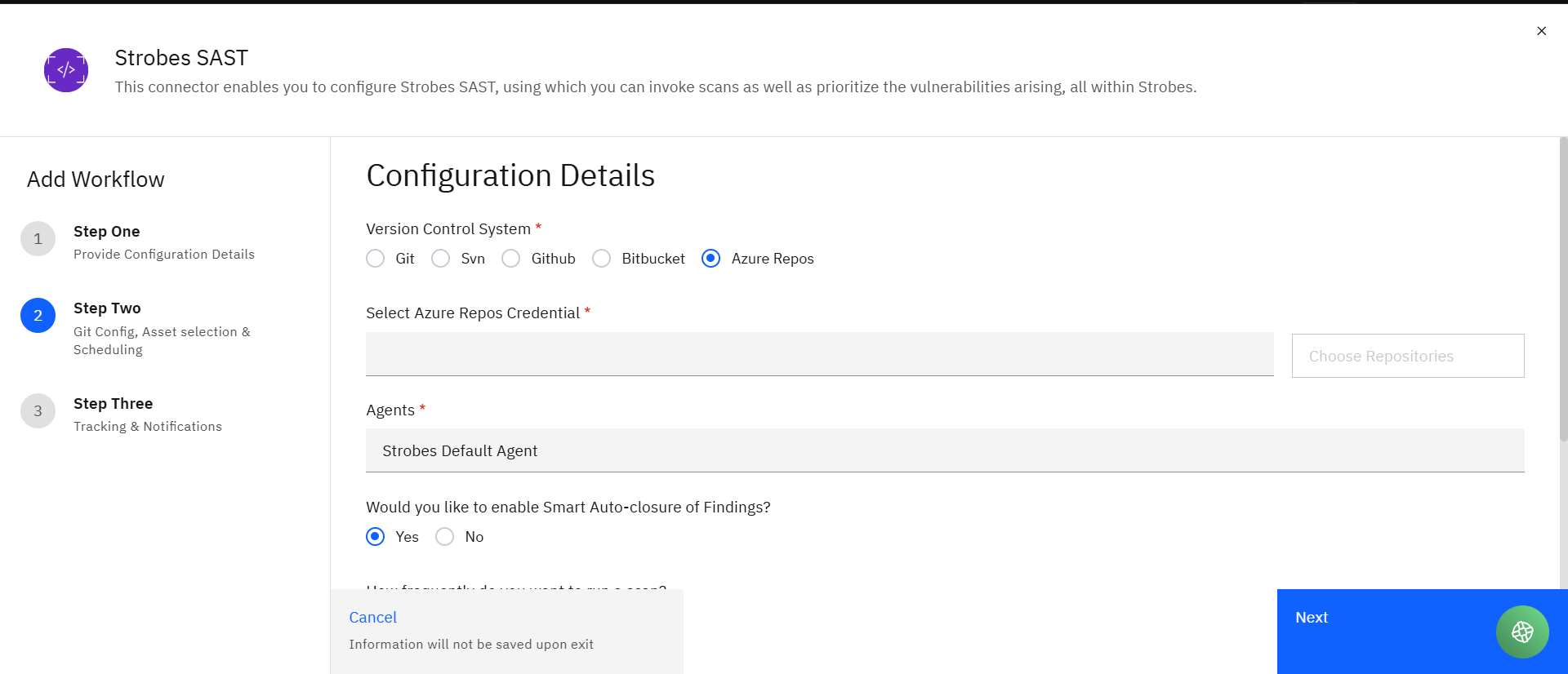 Configuring Strobes SAST: Asset Mapping (GitHub) (screenshot 11)