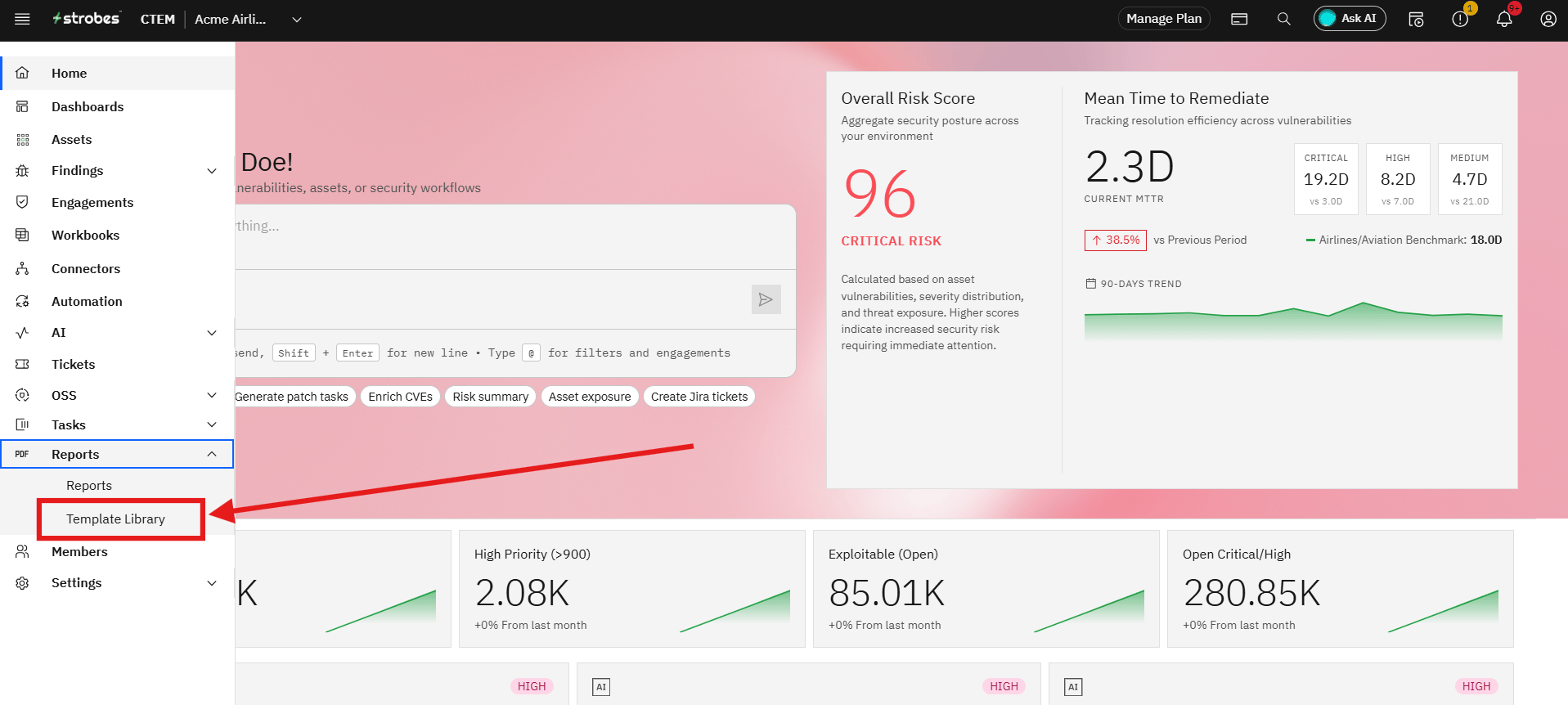 Creating a Report Template: Overview (screenshot 1)
