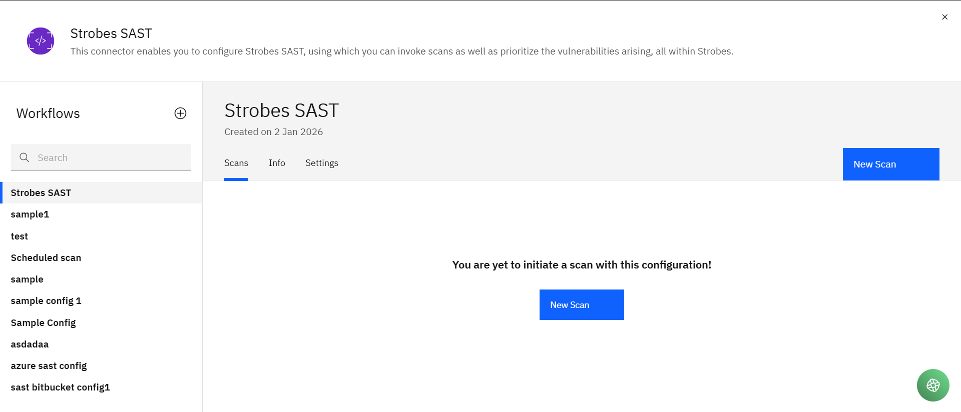 Configuring Strobes SAST: Step 6: Complete Configuration (screenshot 17)