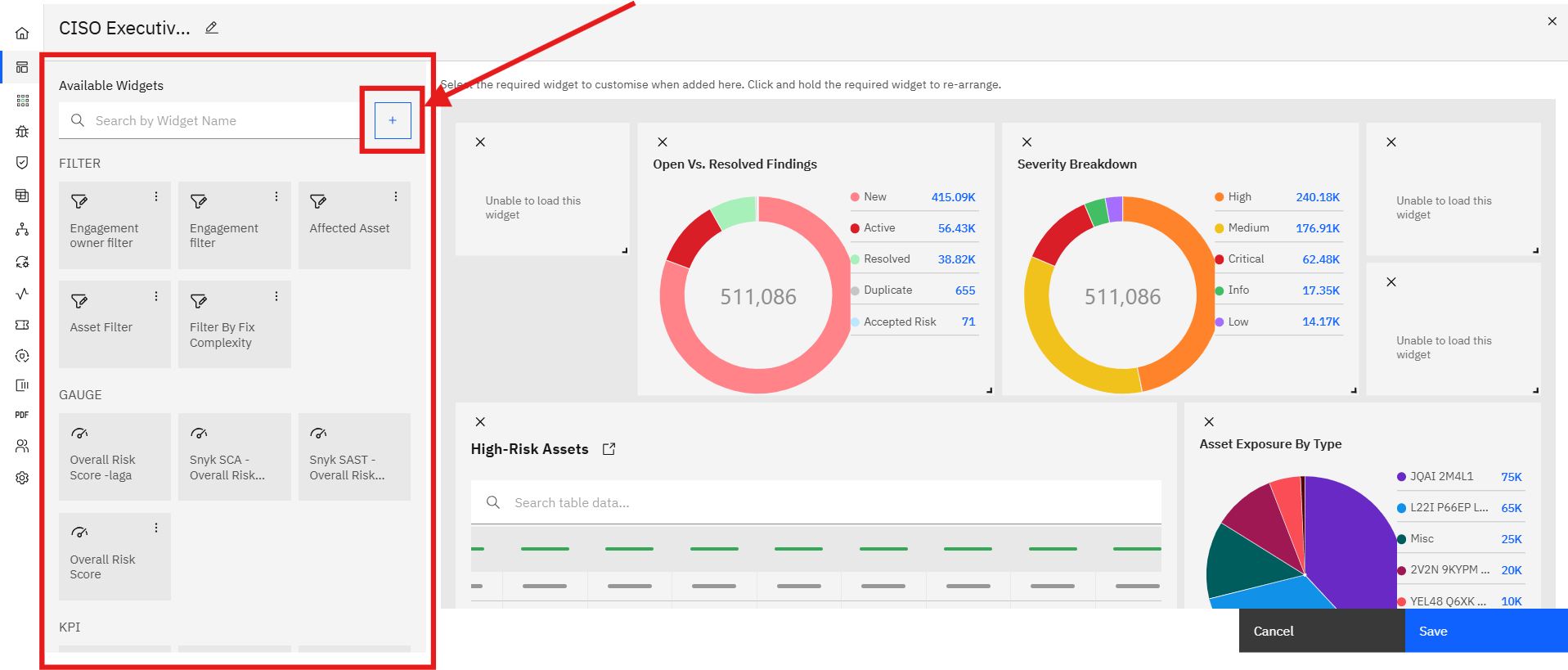 Creating a Widget: The Widgets Tab (screenshot 3)
