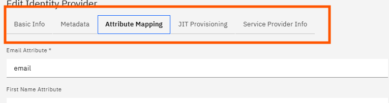 Configuring Okta SSO (SAML): Step 26 — Review Attribute Mapping, JIT Provisioning, and Advance to Service Provider Info (screenshot 27)