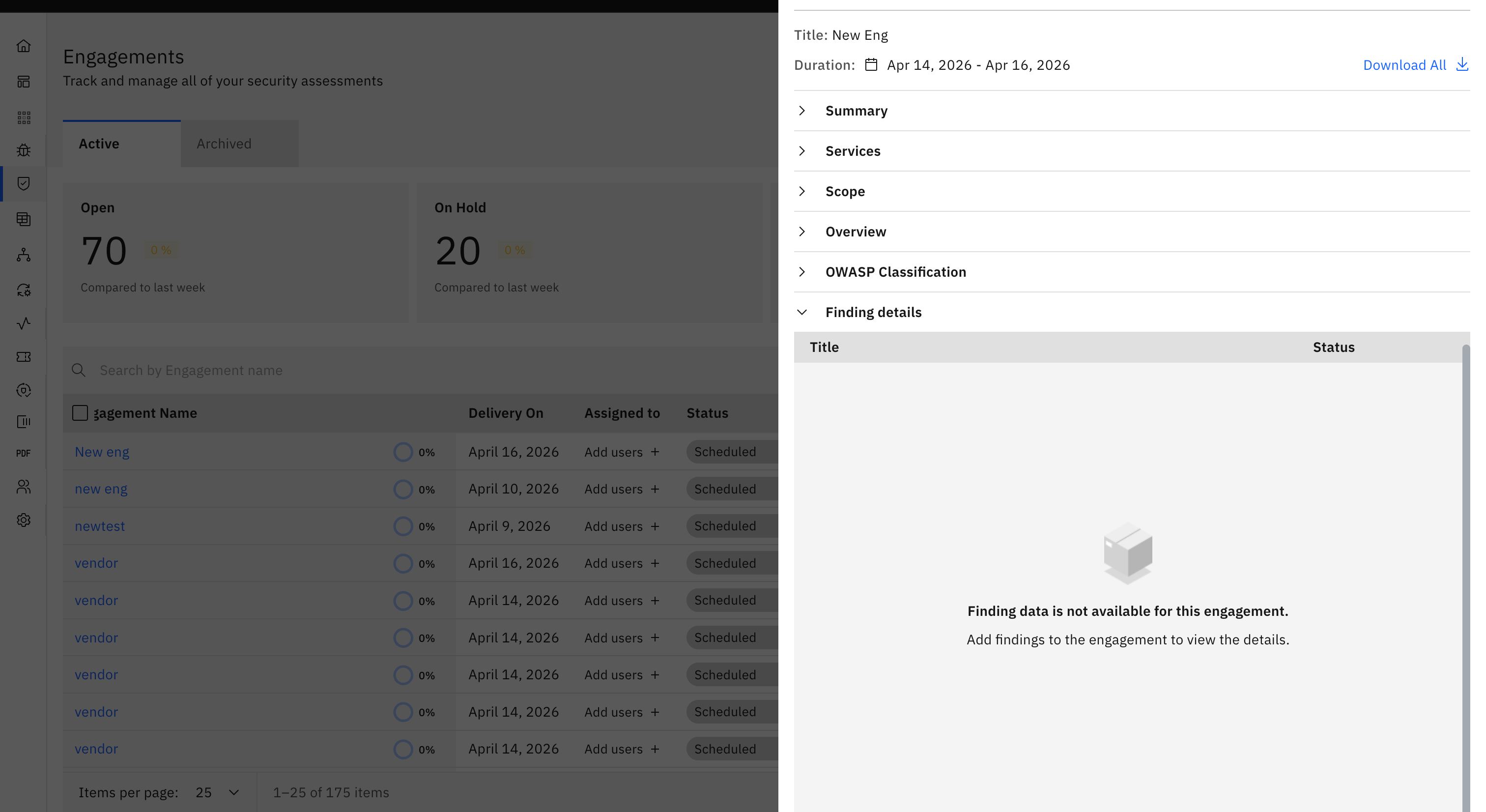 Engagement Summary Report Download: 5. Vulnerability Details (screenshot 6)