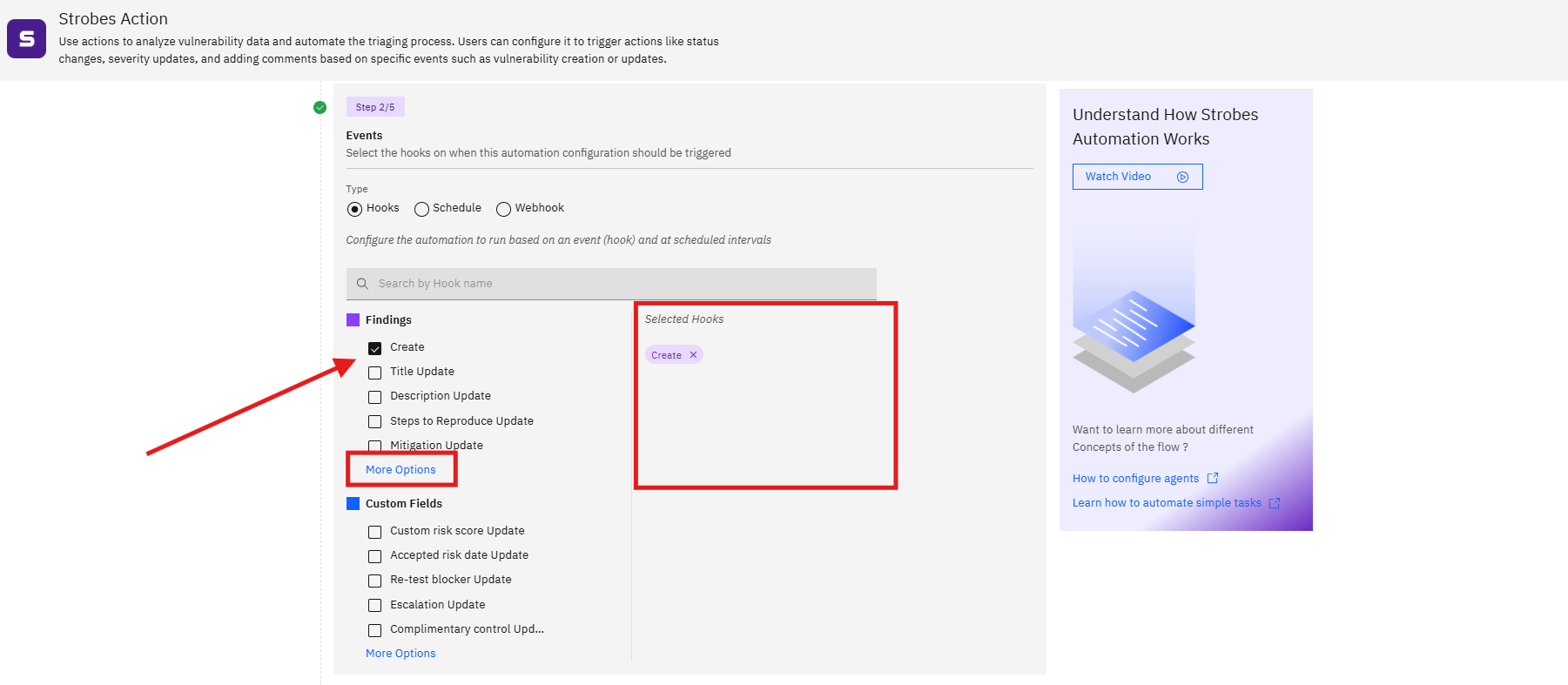 Launching an AI agent task: Step 2: Events (Step 2 of 5) (screenshot 5)