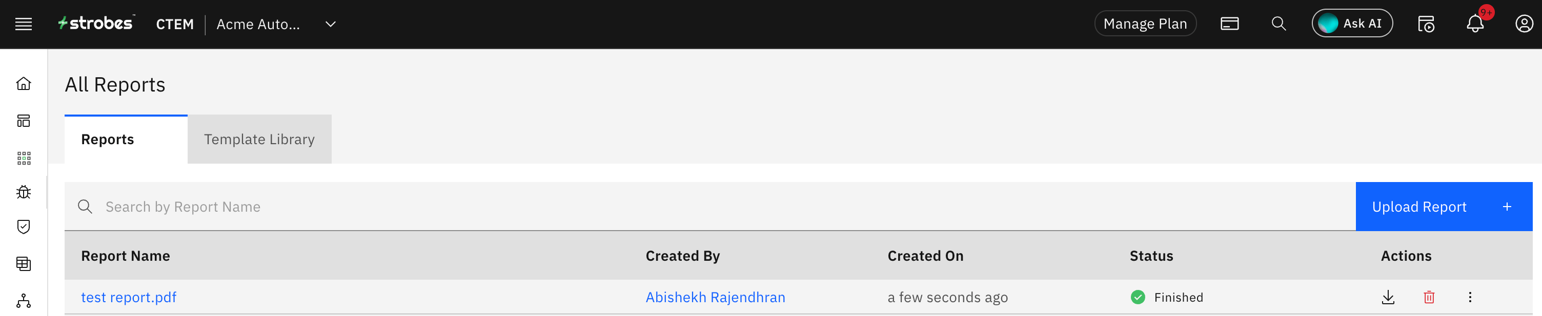 Generating PDF Reports: Exporting PDF Reports from the Vulnerabilities Page (screenshot 6)