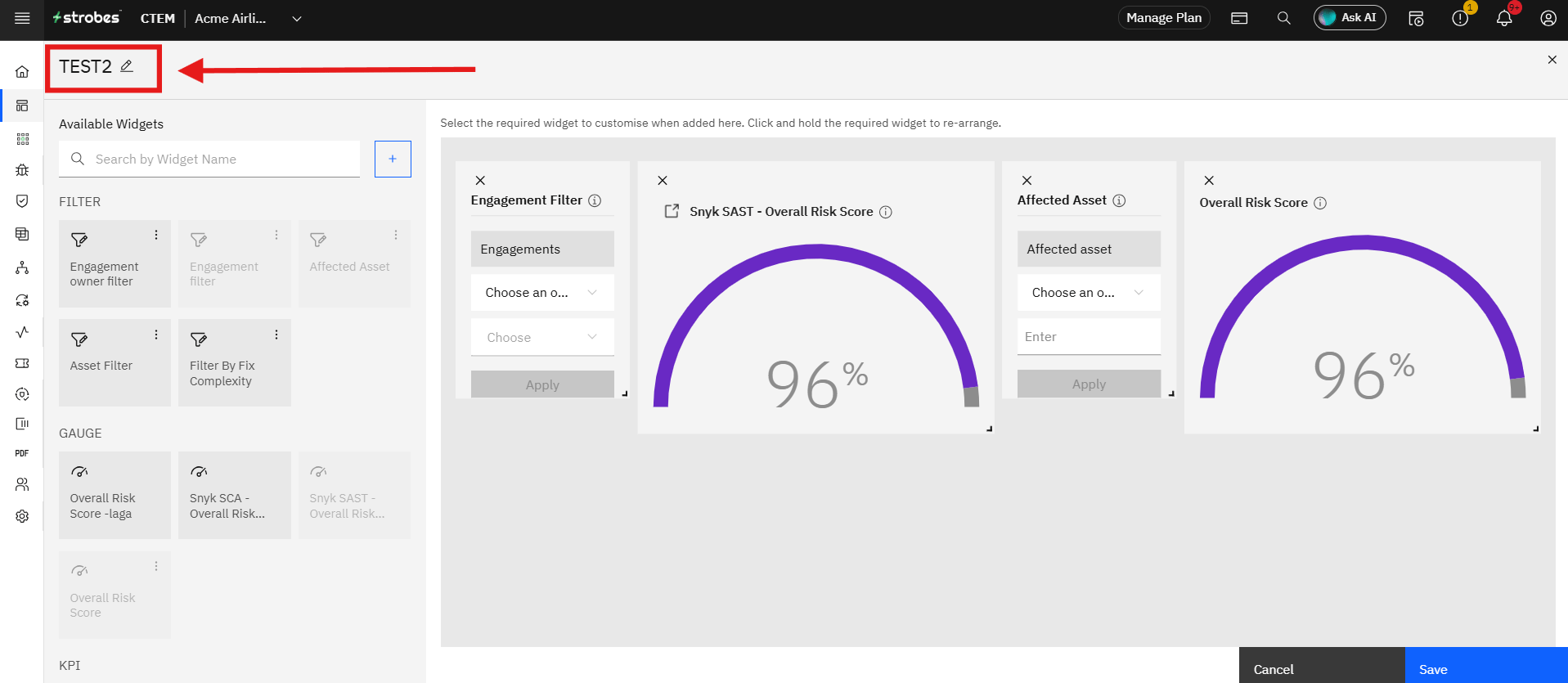 Creating and Managing Dashboards: III. Adding a Widget (screenshot 7)