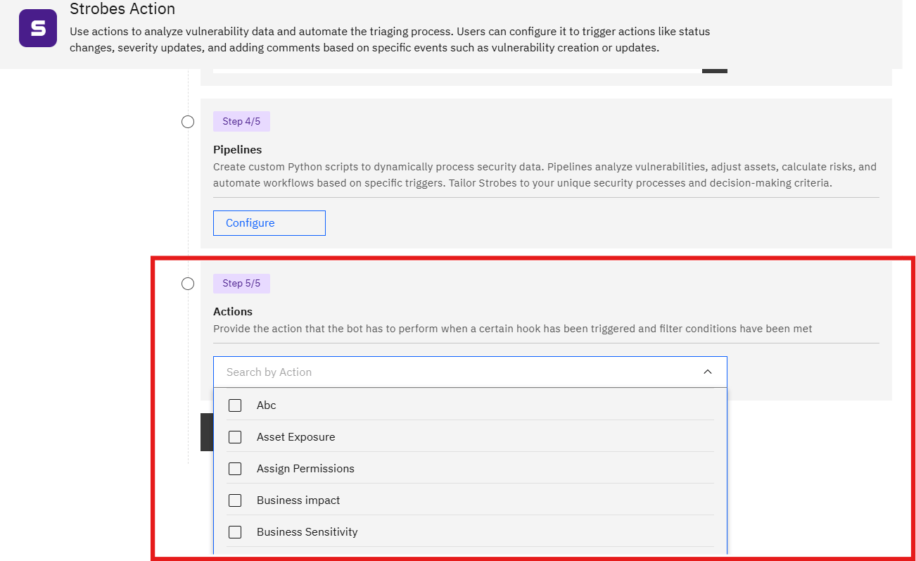 Creating a New Automation: Step 7: Actions (Step 5/5) (screenshot 13)