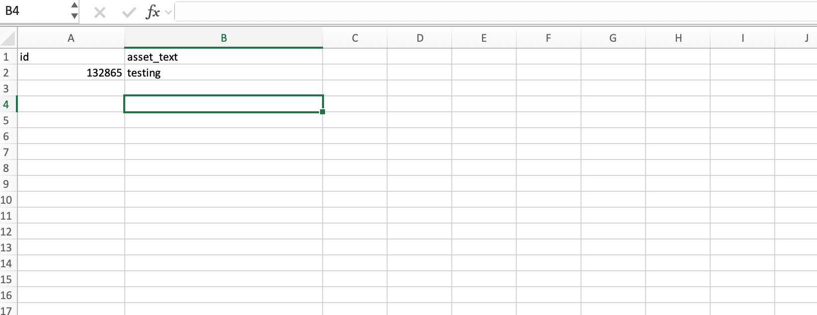 Bulk Updating Asset Custom Fields Using CSV: 6. Prepare Your CSV File (screenshot 3)