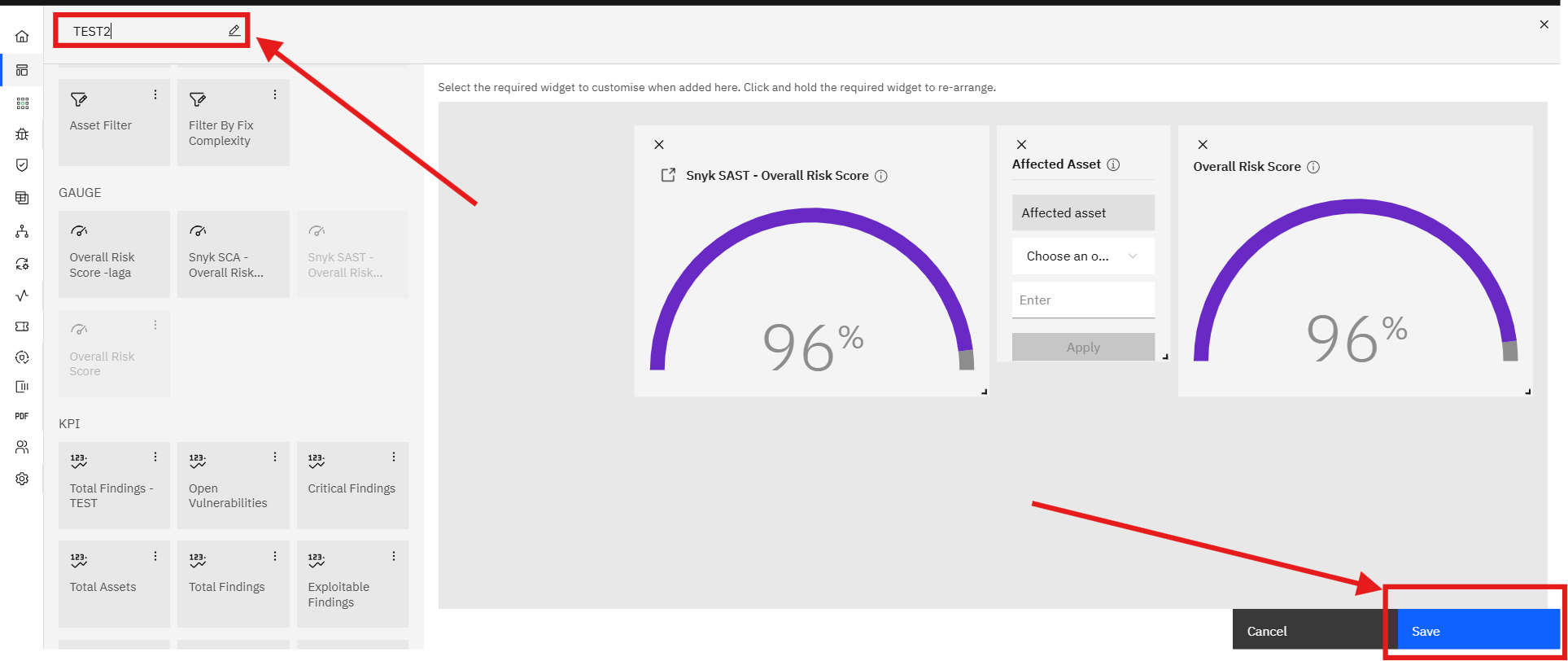 Creating and Managing Dashboards: III. Adding a Widget (screenshot 8)