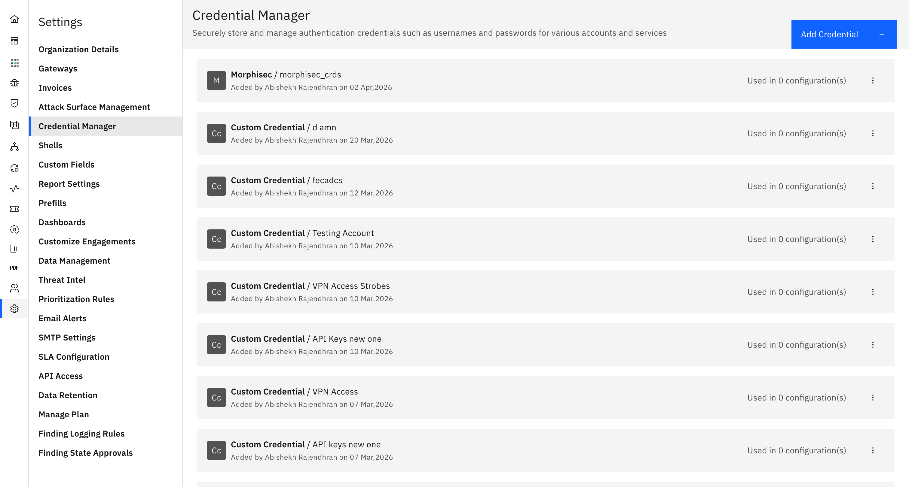 Cloud security (CSPM) workflow: Configuring AWS Credential Manager (screenshot 5)