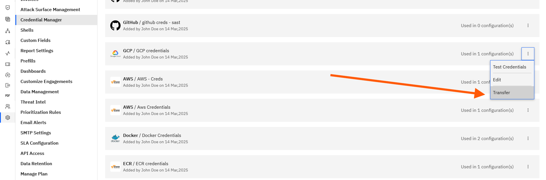 Transfer Connector Configurations: Steps to Transfer a Connector Configuration (screenshot 2)