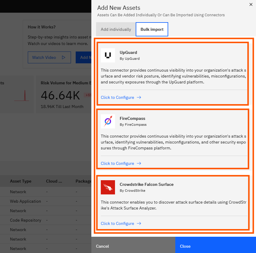 Understanding and Managing Assets in Strobes: Step 15 — Review the Available Connectors (screenshot 15)