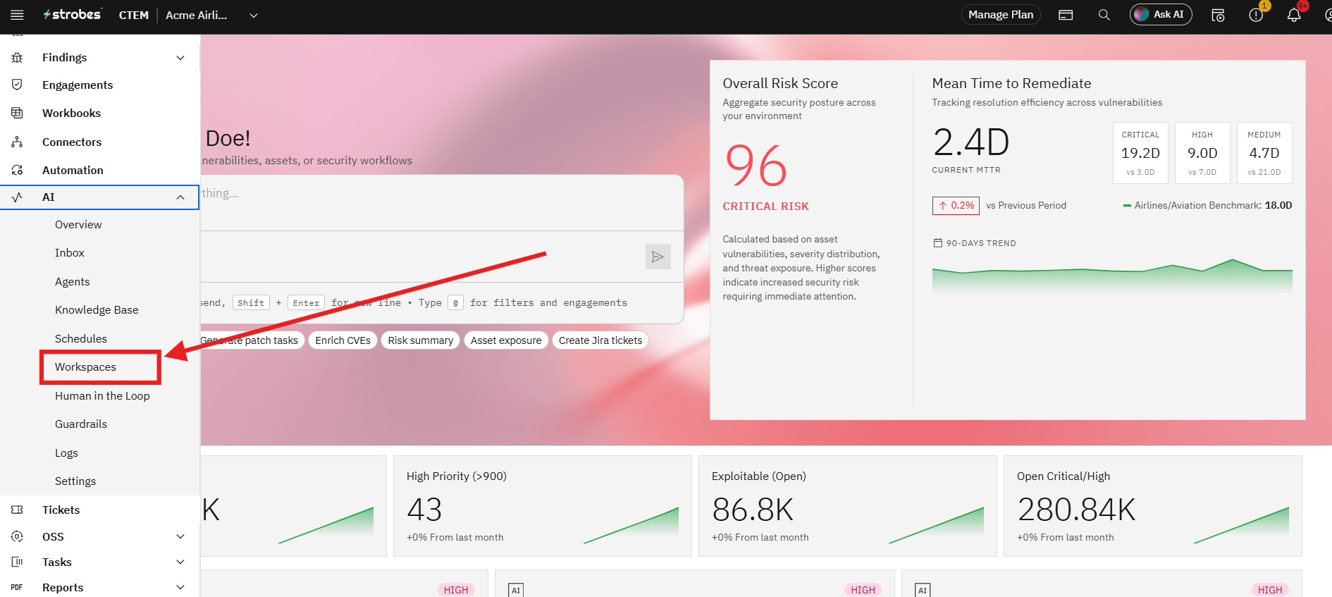 Threat Modeling Template: Accessing the Threat Modeling Template (screenshot 2)