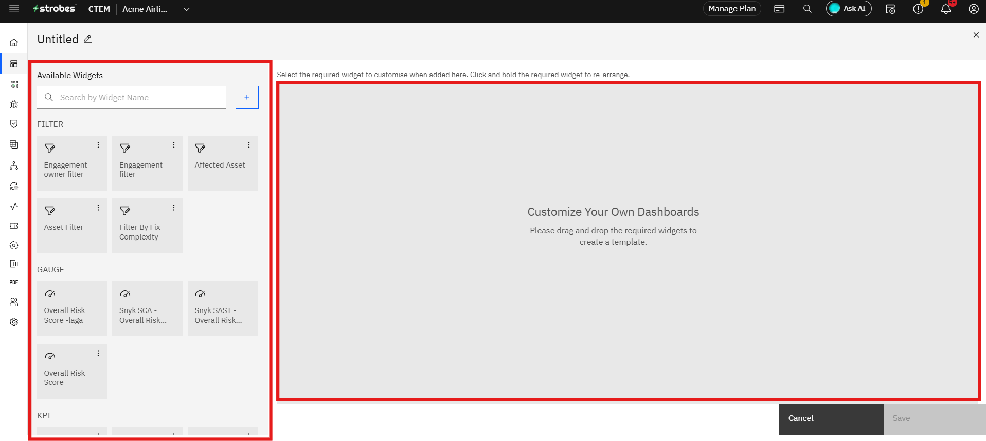 Creating and Managing Dashboards: II. Click on "Add New Dashboard" to create a New Custom Dashboard. (screenshot 5)