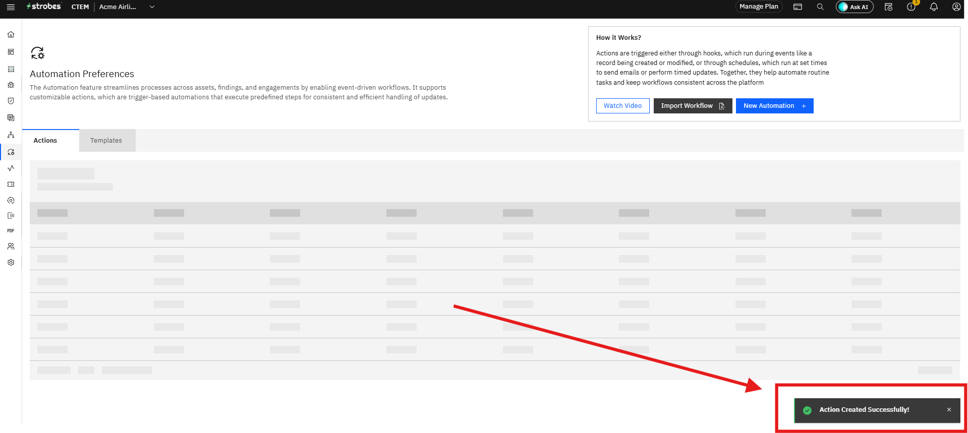Using Automation Templates: Step 8: Automation Created (screenshot 15)
