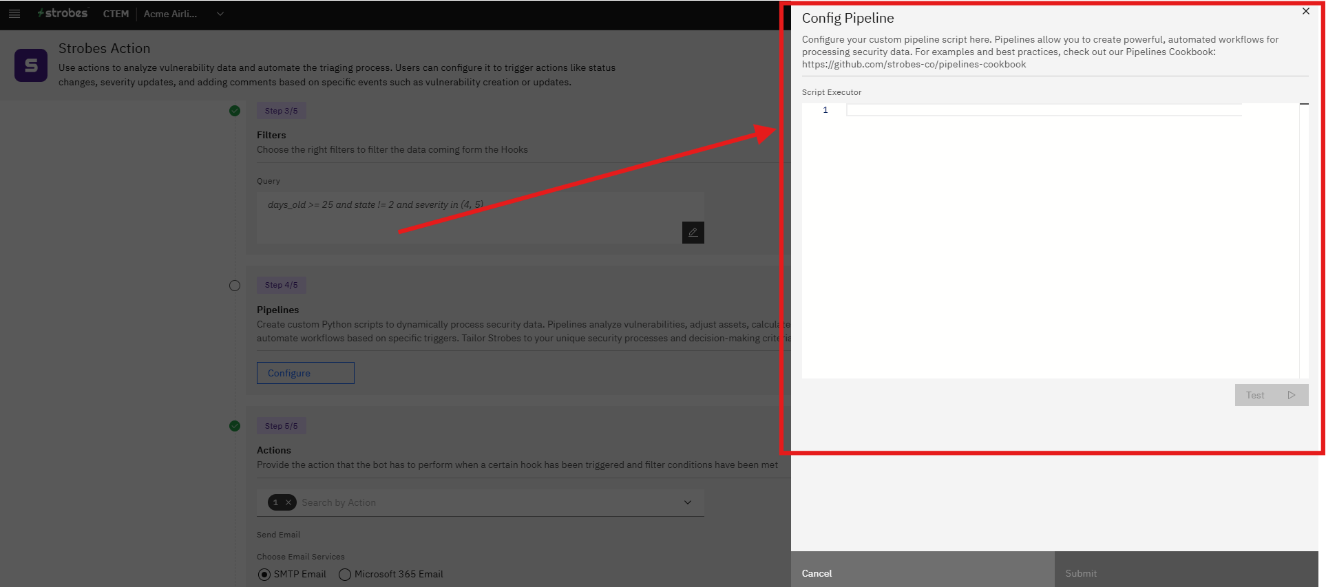 Using Automation Templates: Step 6: Pipelines (Step 4/5) (screenshot 10)
